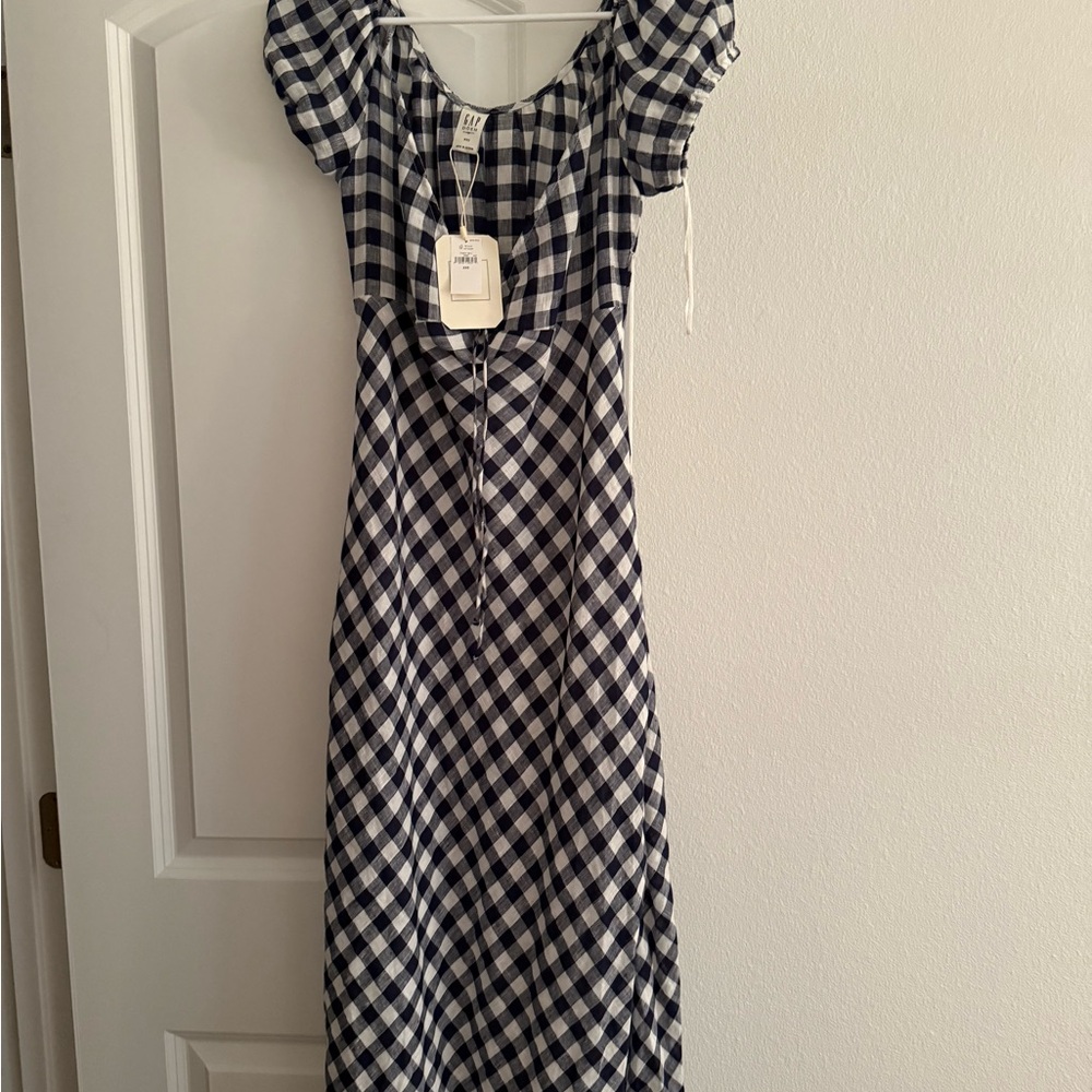 NWT Gap x DÔEN Gingham Dress